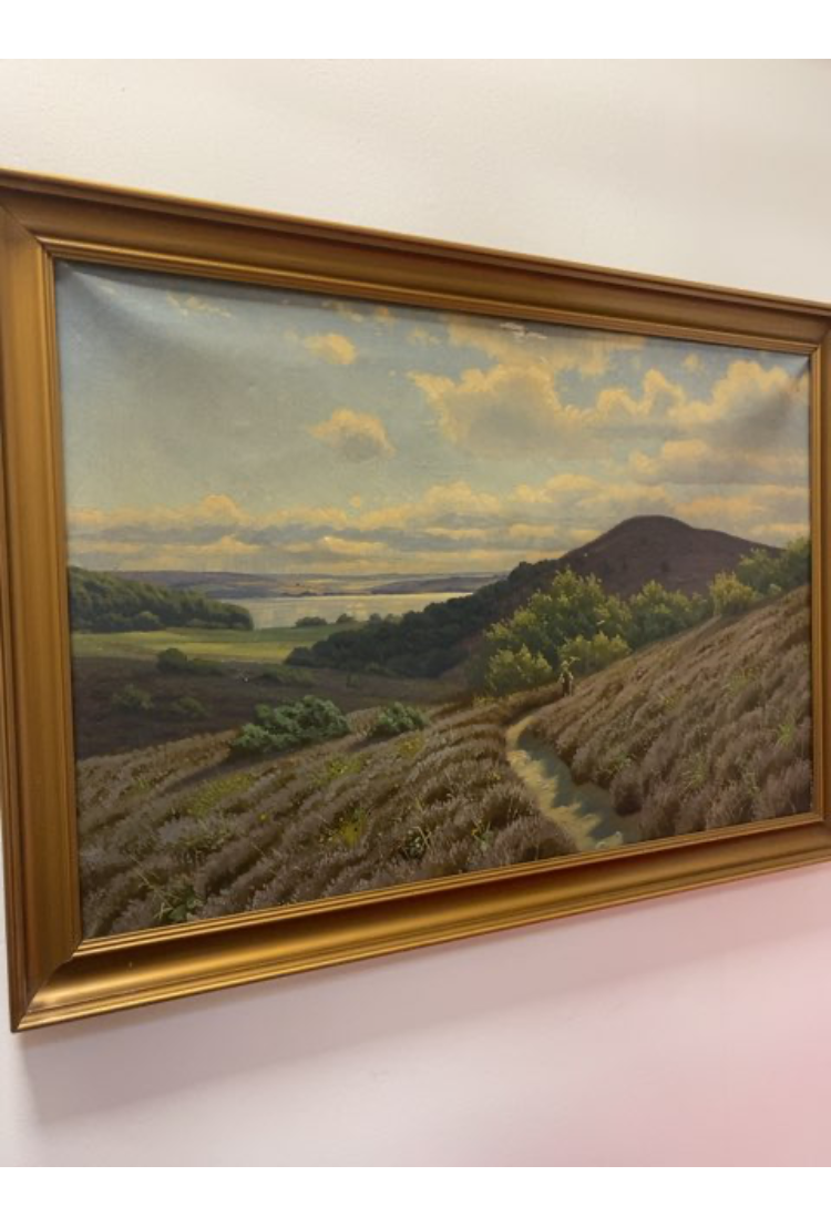 Maleri: Fjordudsigt